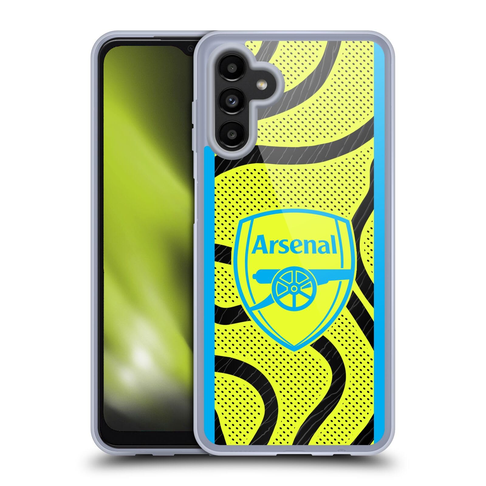 Head Case Designs Officially Licensed Arsenal FC Away 2023/24 Crest Kit Gel Case [Military Grade Protection] Compatible With Samsung Galaxy A13 5G (2021)