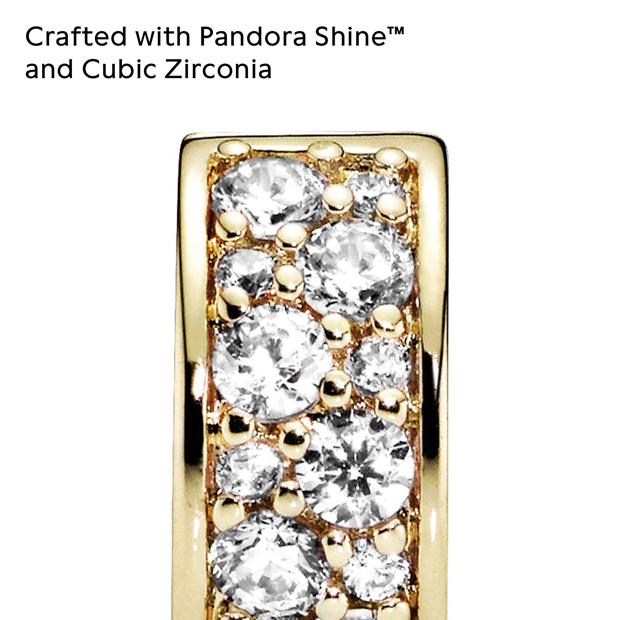 PANDORA SHINE Clip/Stopper strahlende Eleganz vergoldet 768658C01