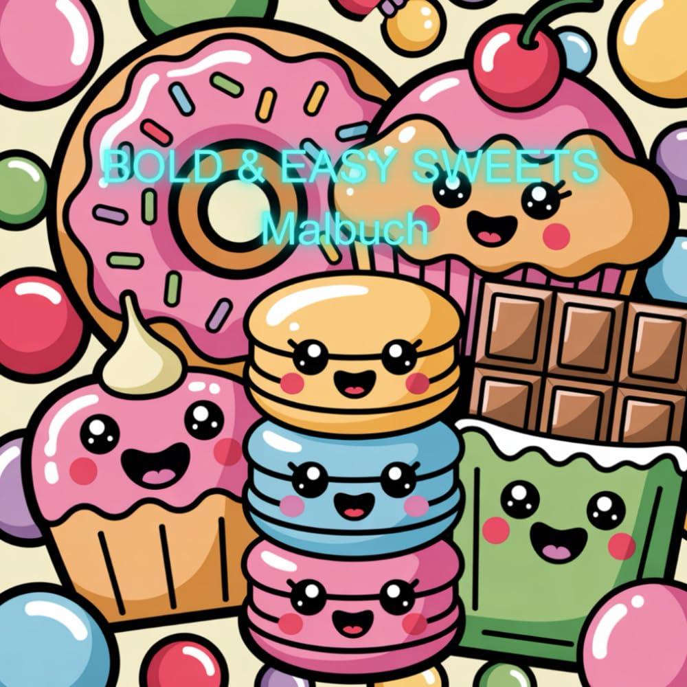 Das ultimative Kawaii-Malbuch für kleine Genießer! "Bold and Easy"