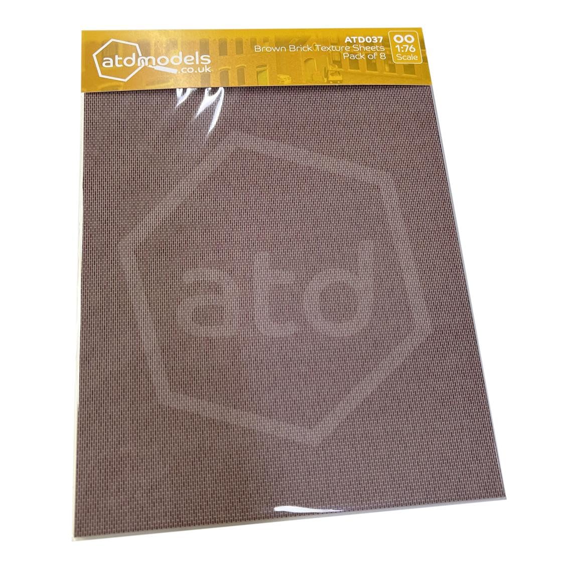 ATD Models ATD037 Brown Brick Texture Sheets OO Gauge