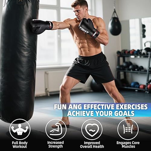 Miniatura 5 de Guantes de boxeo para hombres y mujeres, guantes de entrenamiento profesional, guantes de Muay Thai, guantes de saco de boxeo pesado para adultos,