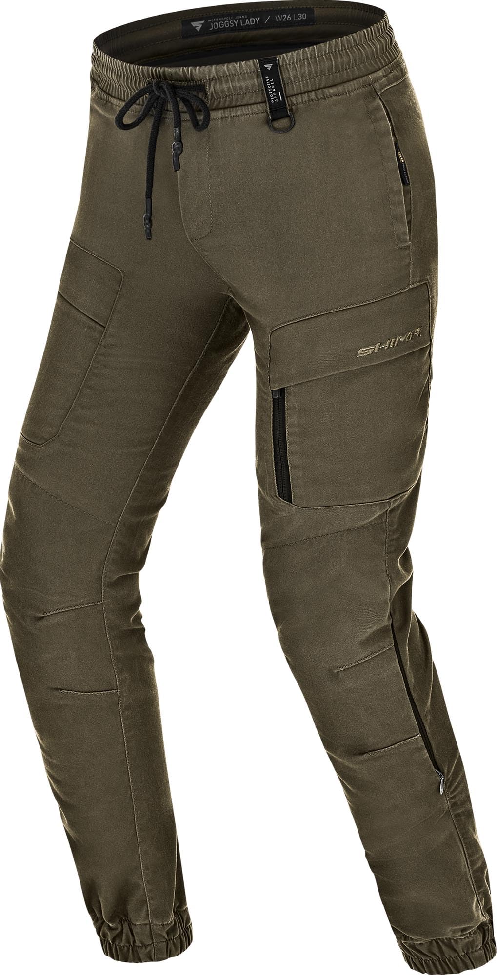 SHIMA Joggsy Pantalon Moto Femme Homologué Genouillères Airforce Pantalon De Moto Armure Textile Protection Ajustable