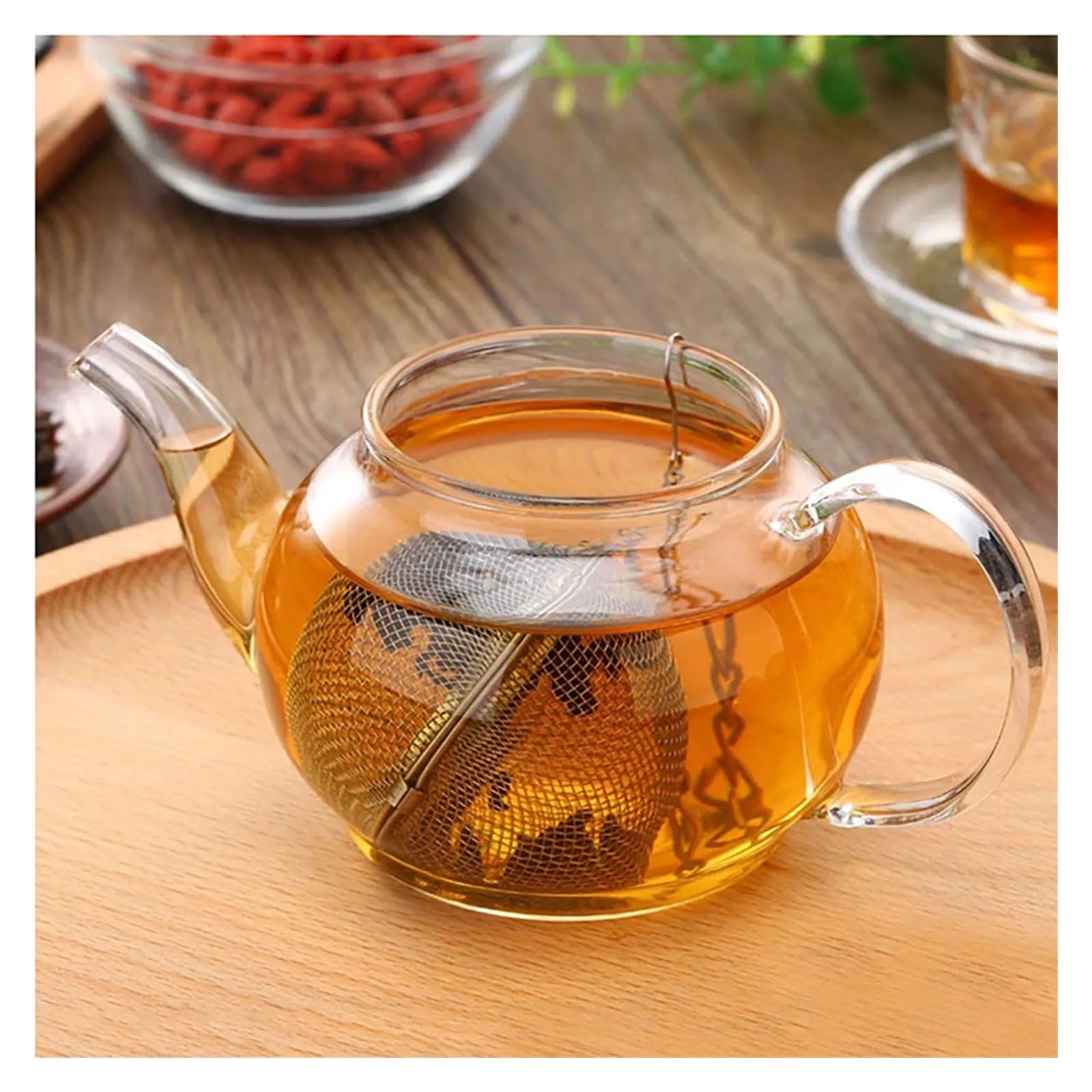 Edelstahl Teesieb 6-20Pcs Edelstahl Tee-Ei Locking Spice Ball Sieb Mesh Filter Siebe Zubehör(20pcs)