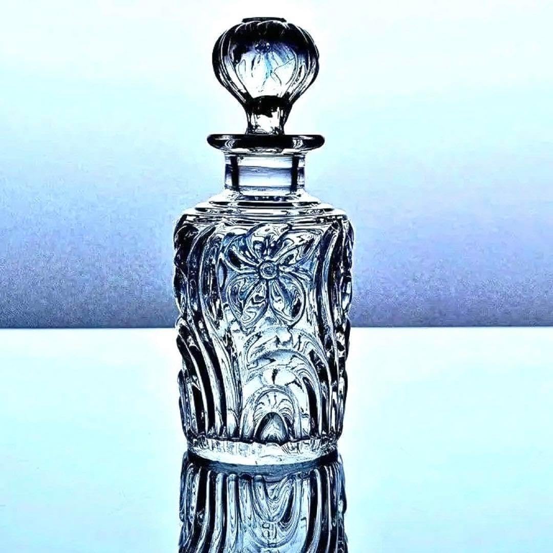 輝くオールドサンルイ すみれの香水瓶 中#209【20世紀初頭】青 輝くオールドサンルイ すみれの香水瓶 中20920世紀初頭青