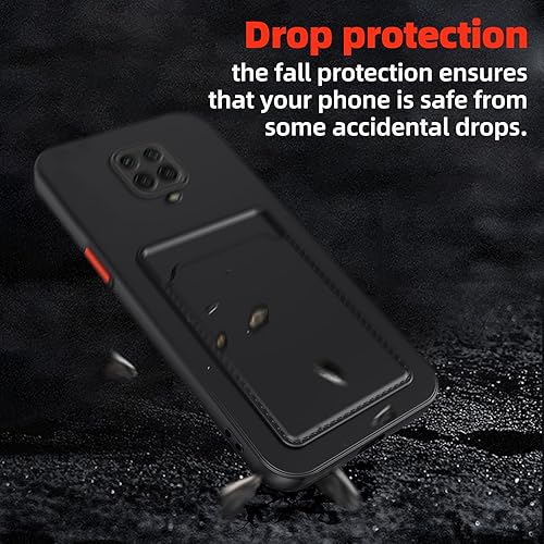 Miniatura 7 de Funda para Redmi Note 9 Pro, Redmi Note 9s con ranura para tarjetas de crédito, TPU suave TPU silicona resistente a los arañazos delgada ranura para