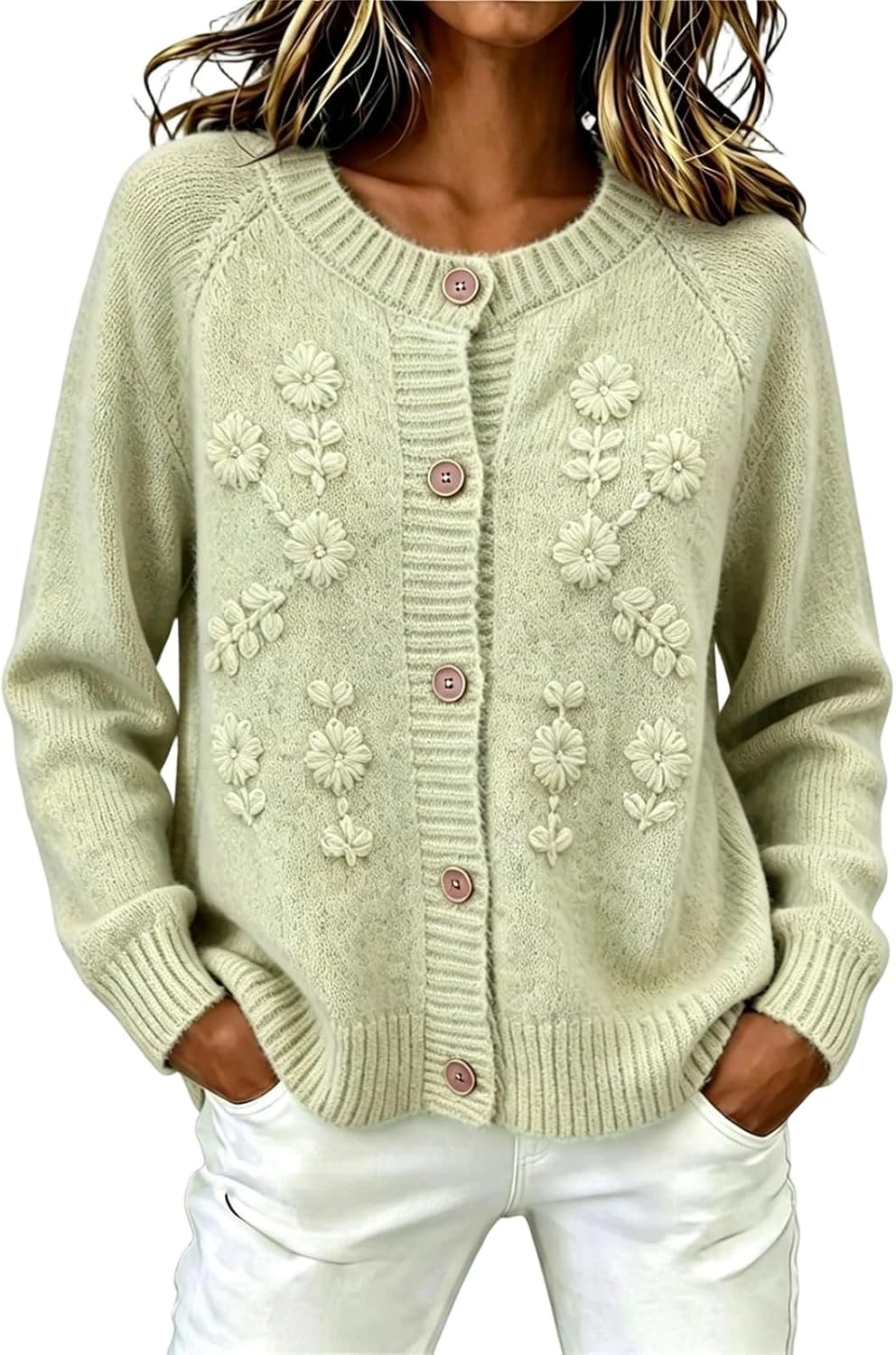 Cardigan for Women Floral Fall Sweaters Cozy Teacher Outfits