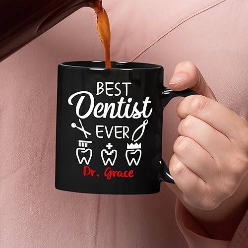 Miniatura 2 de El mejor regalo para dentista, regalo personalizado para dentista, apreciación del dentista, taza de oficina dental, taza de odontología, regalo de