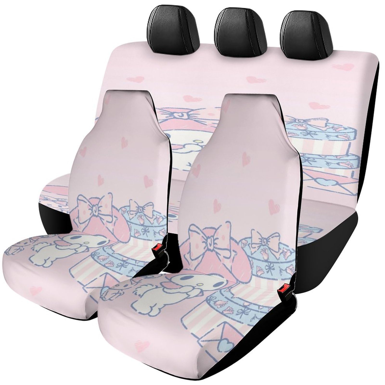 Amazon | マイ・メロディ (16) シートカバー 汎用 前席 全席 車 防汚 