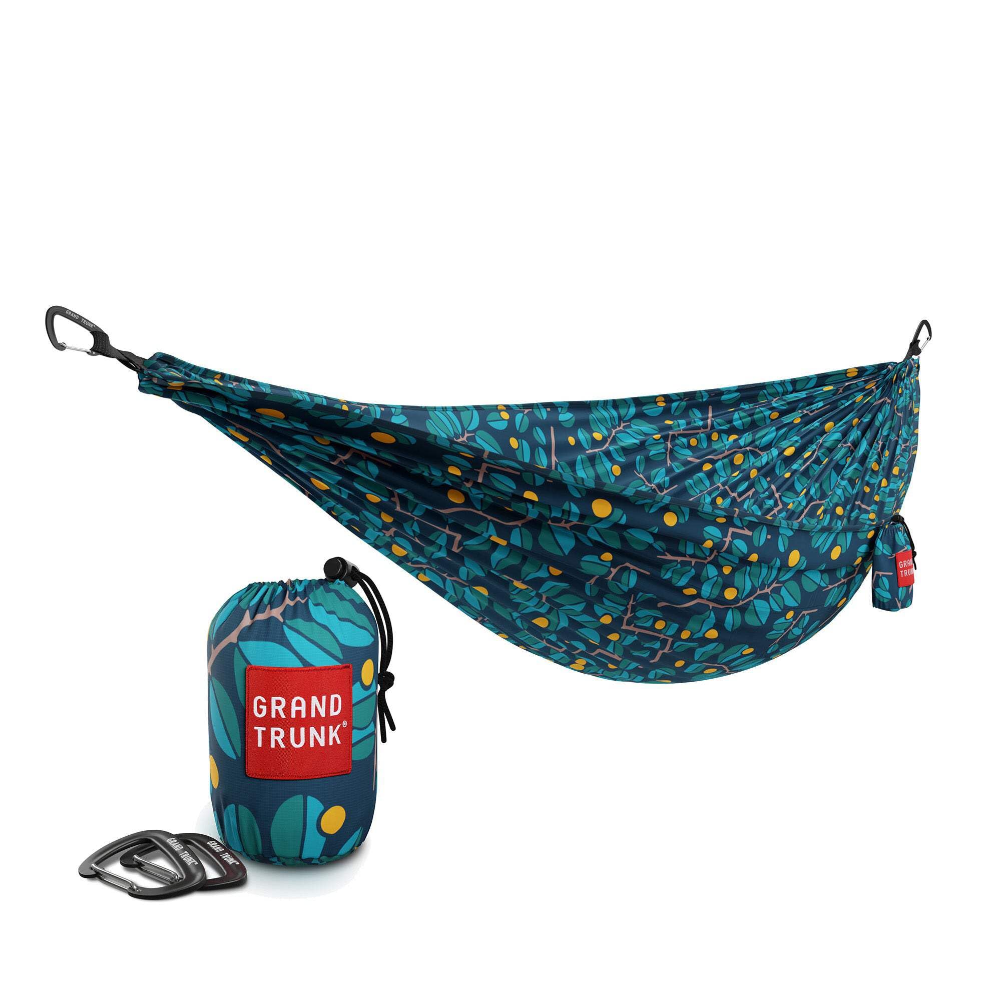 Grand Trunk Eden Trunktech Double Hammock | Portable Camping Hammock | Accessories For Outdoor, Indoor, Hiking Camping, Backpacking, Travel, Backyard, Beach (Eden)