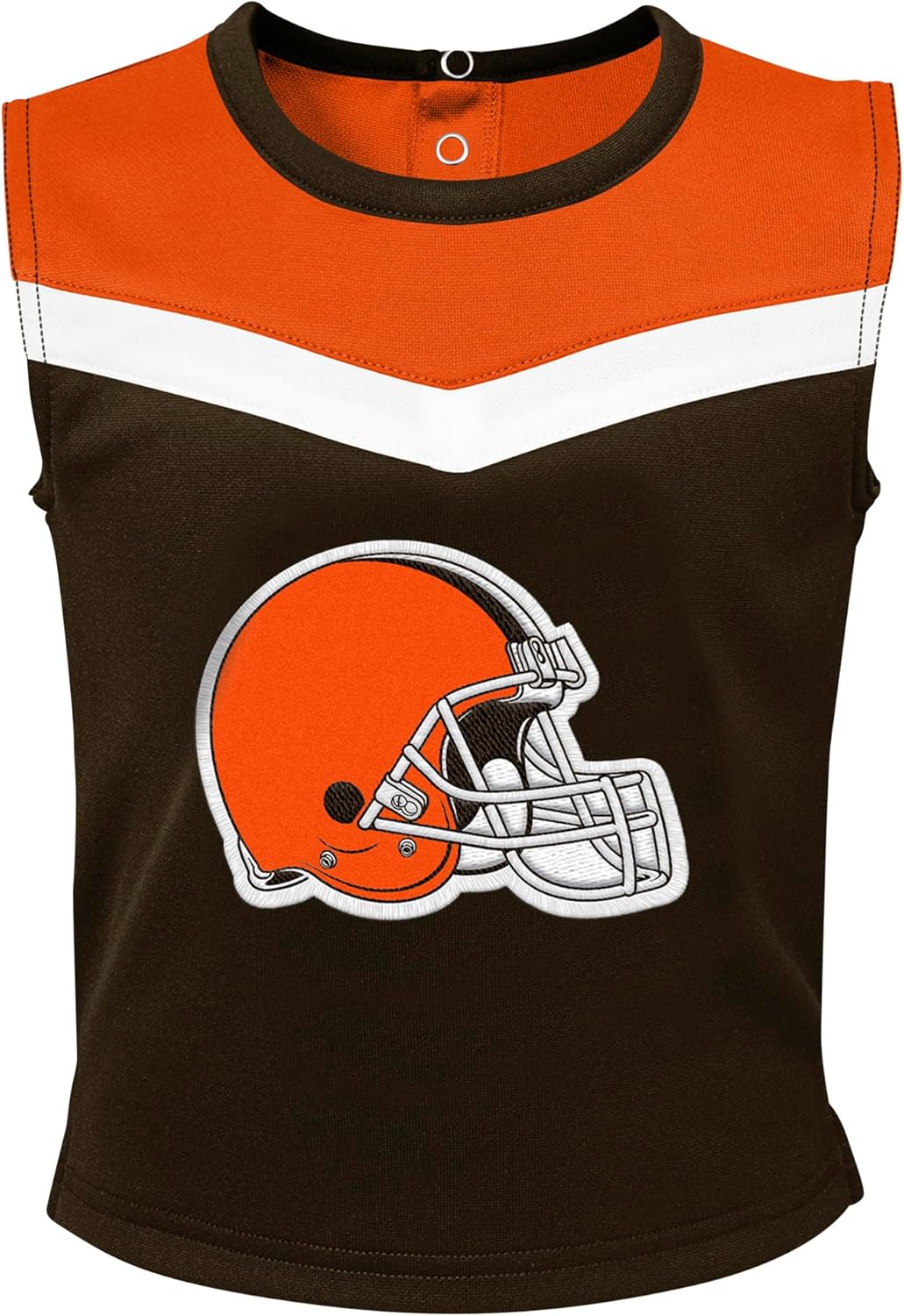 Outerstuff Girls Toddler Brown Cleveland Browns Spirit Cheer Two-Piece Cheerleader Set with Bloomers