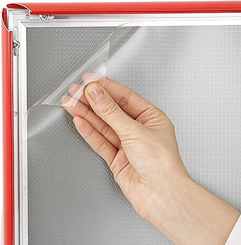 Miniatura 5 de M&T Displays Cubierta protectora de PET con lente transparente antirreflejo intercambiable para negocios, oficina, hogar, marcos de póster