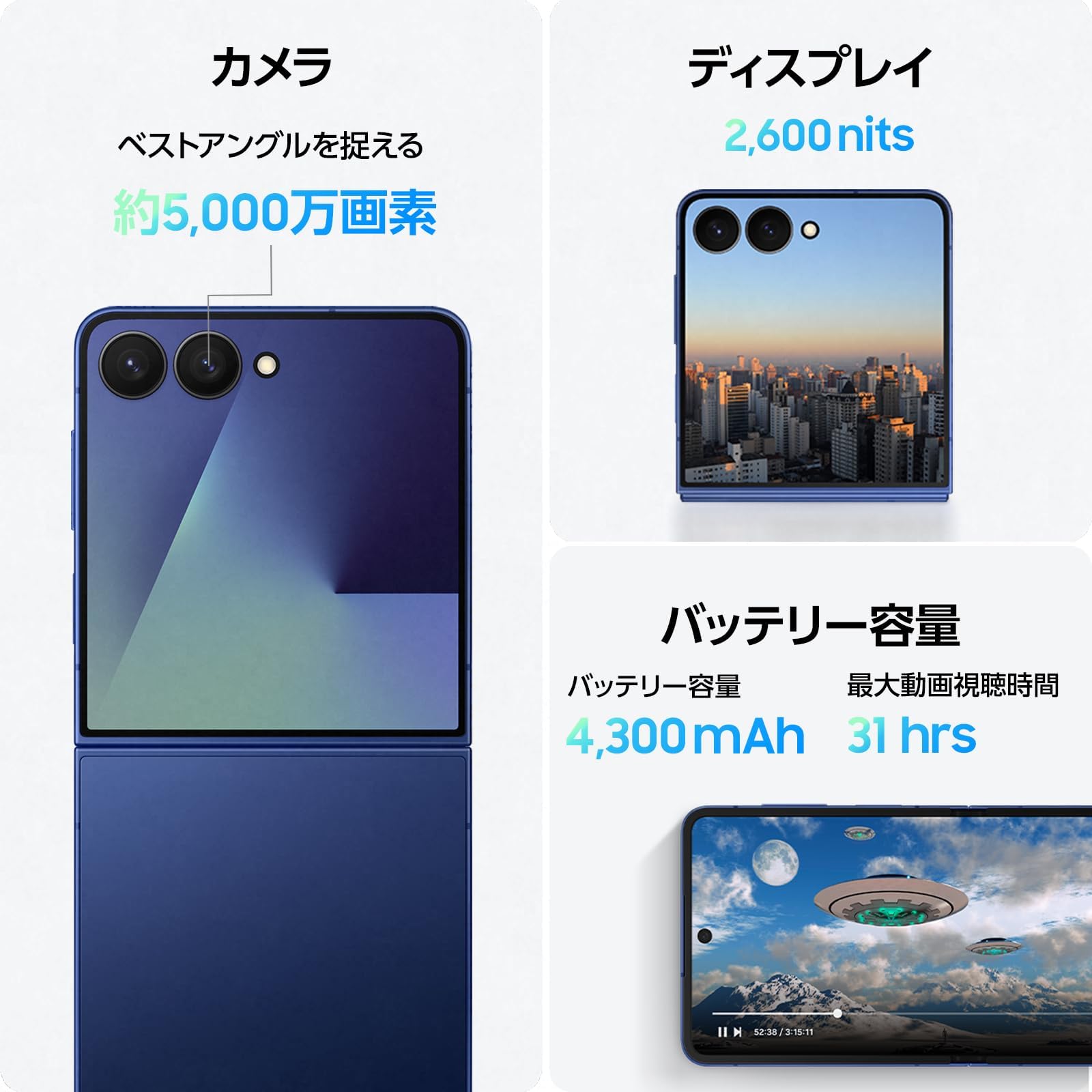 Amazon.co.jp: Samsung Galaxy Z Flip7 256GB |コーラルレッド|Galaxy
