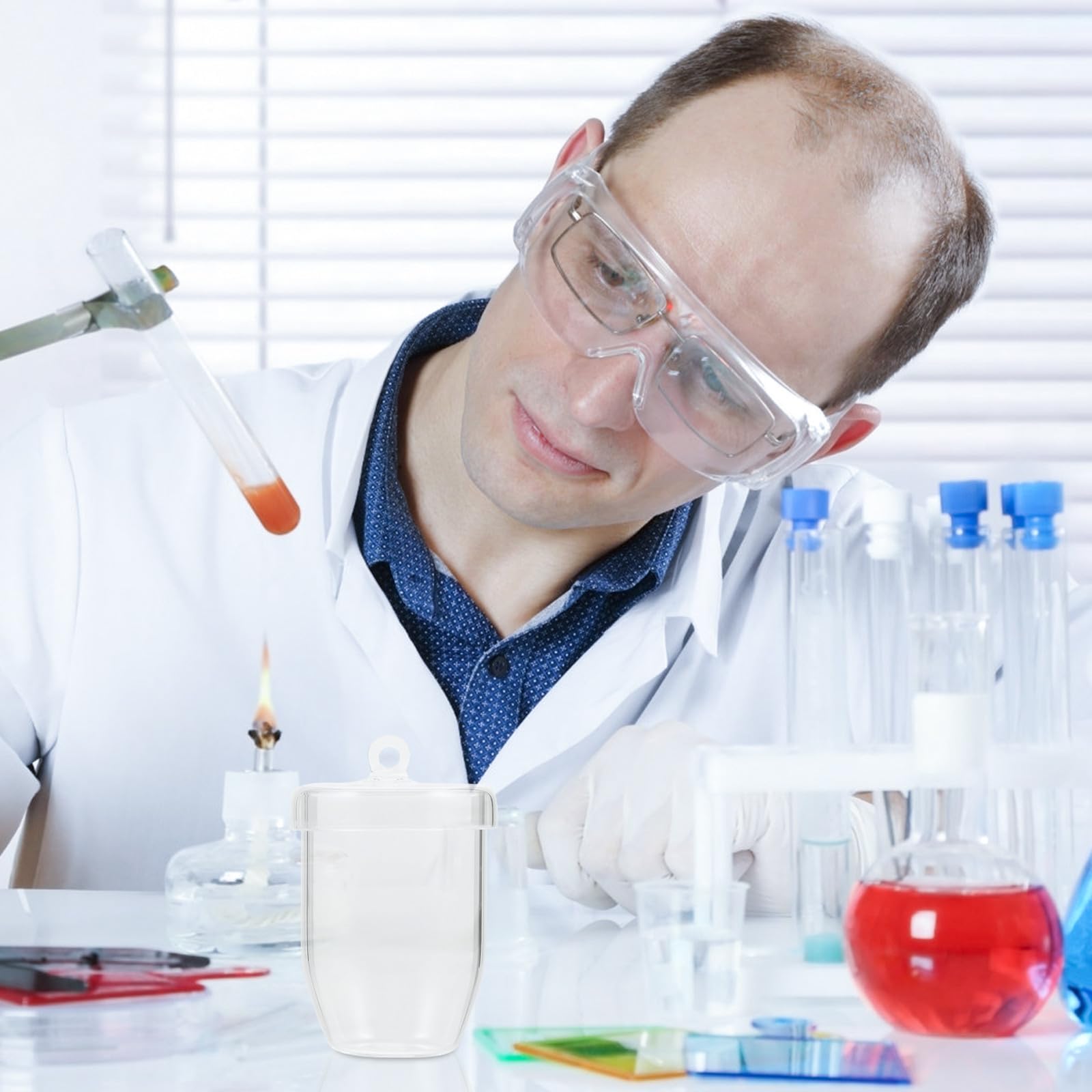 Crogiolo al Quarzo per Fusione Metalli e Argento da 30ml Resistente al Calore, Non Facile da Deformare, per Laboratorio e Raffinazione Gioielli