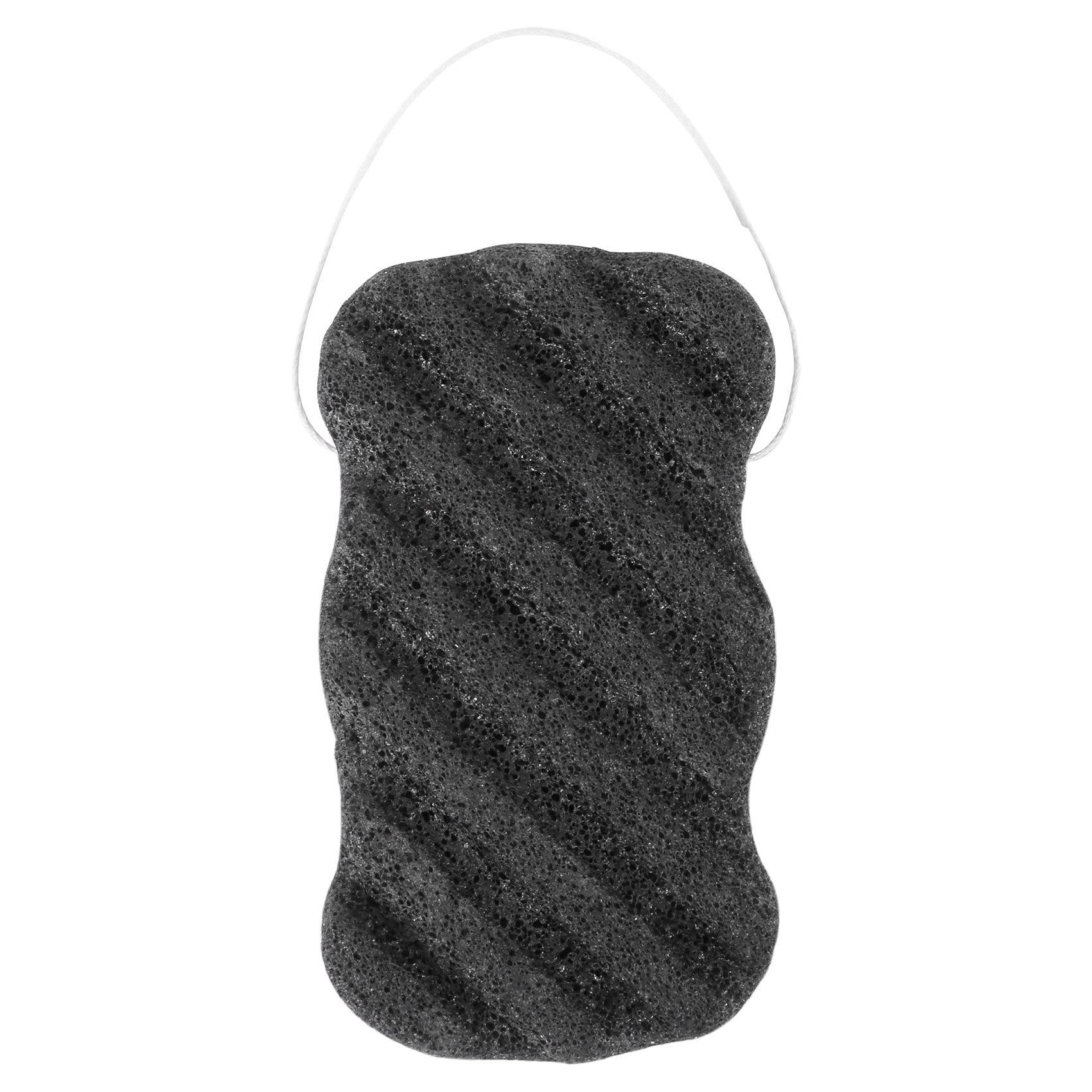 Conjunto de Esponja Konjac CarbóN de Bambú Activado - Esponja Corporal y Facial Esponja de Limpieza Profunda para el Cuidado de la Piel