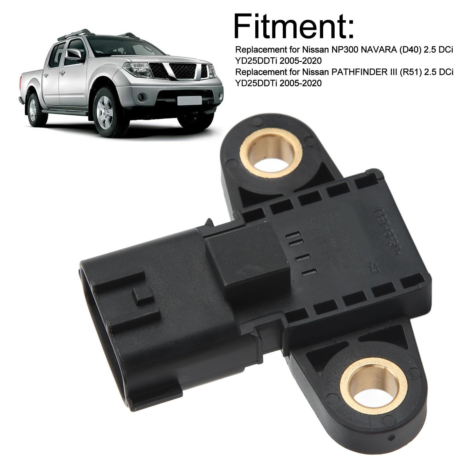 Acouto Sensore di Pressione del Carburante 22365 EB30A Sostituzione per NP300 Pathfinder