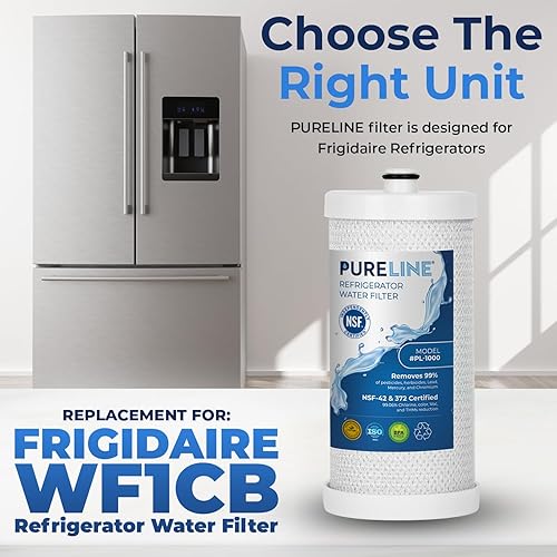 Miniatura 6 de Pureline Reemplazo WF1CB para Frigidaire WF1CB, PureSource NGRG 2000, filtro de agua para refrigerador, reduce el mal sabor y el olor