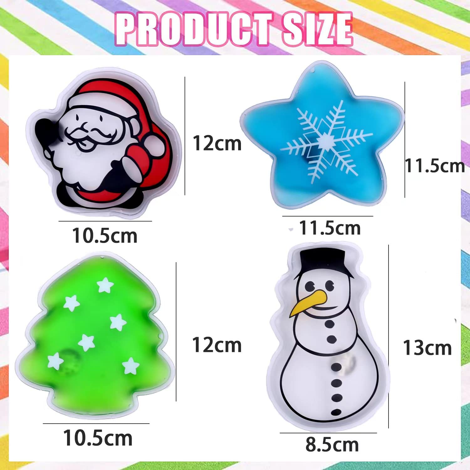 Pack De 5 Calentadores De Manos Navideños Reutilizables – Diseños Temáticos, PVC, Hasta 55°C, Regalo Perfecto Para Invierno