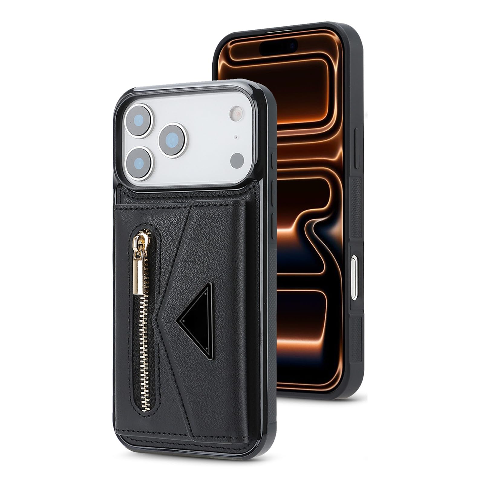 Coque Portefeuille iPhone 17 Anti-Piratage RFID et Housse Cuir Amovible Antichoc