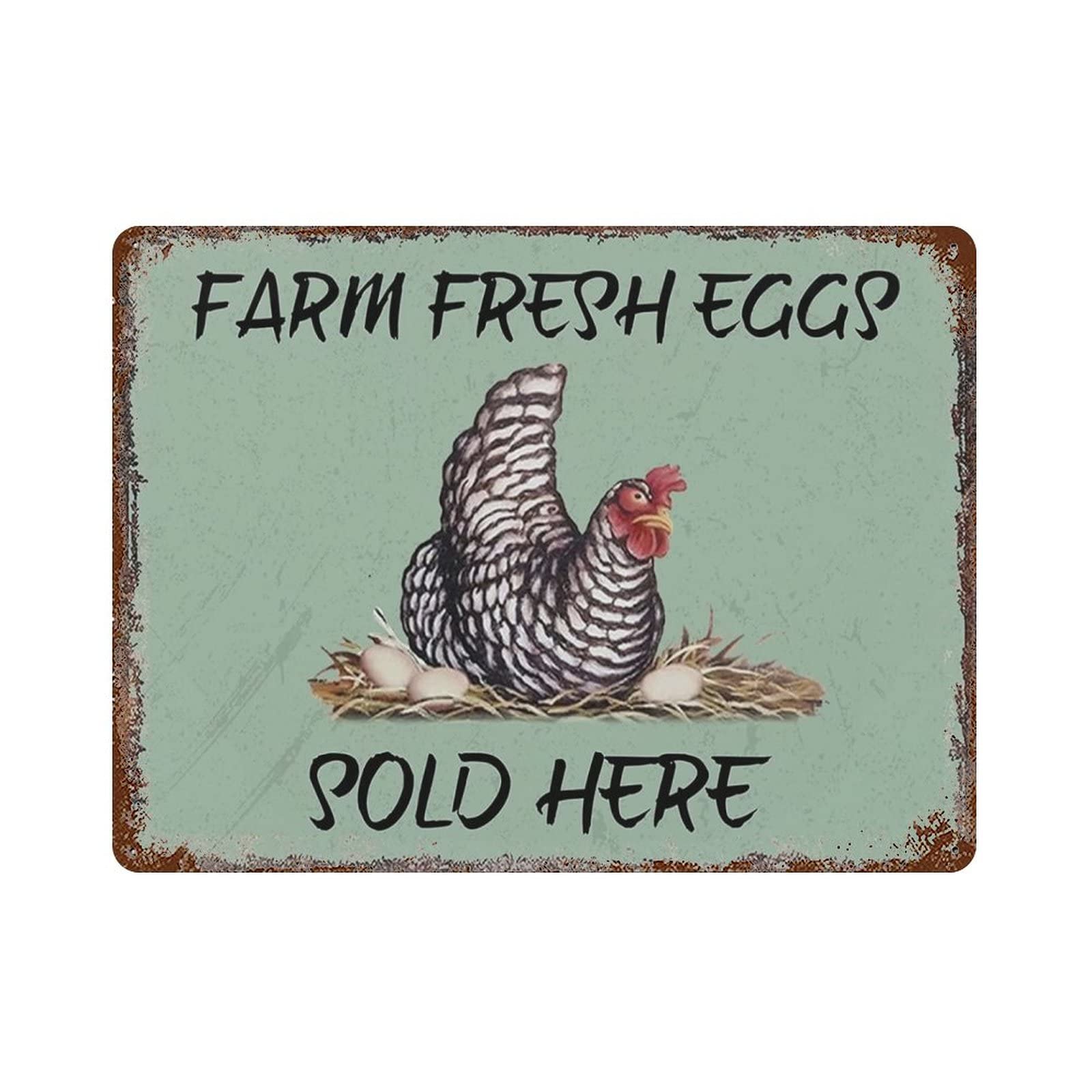 AOOEDM Chicken Coop Metal Sign for Home Coffee Garage Wall Decor Vintage Poster Bar Signs for Home Bar Retro Metal Tin Sign