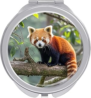 Red Panda Travel Makeup Mirror Portable Compa...