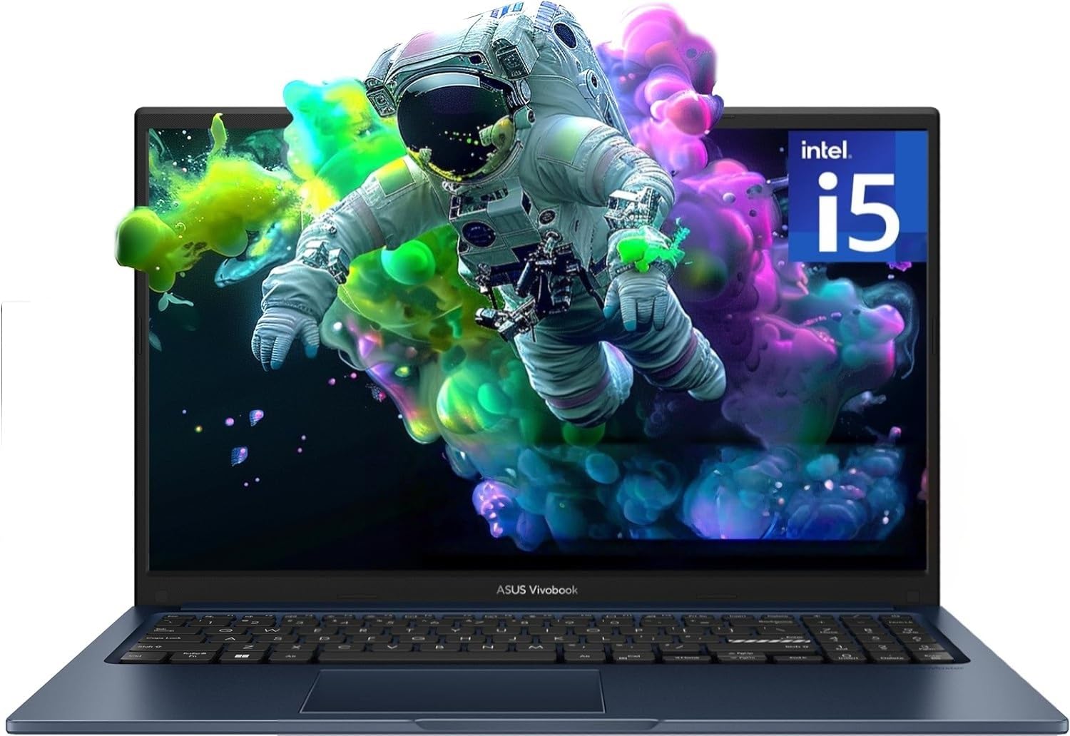 ASUS Computer portatile Vivobook 2024, display FHD da 15,6 pollici, processore Intel Core i5-1235U (fino a 4,4 GHz, 10 core), 16 GB di RAM, SSD da 1 TB, grafica Intel UHD, Wi-Fi, Bluetooth, Windows 11
