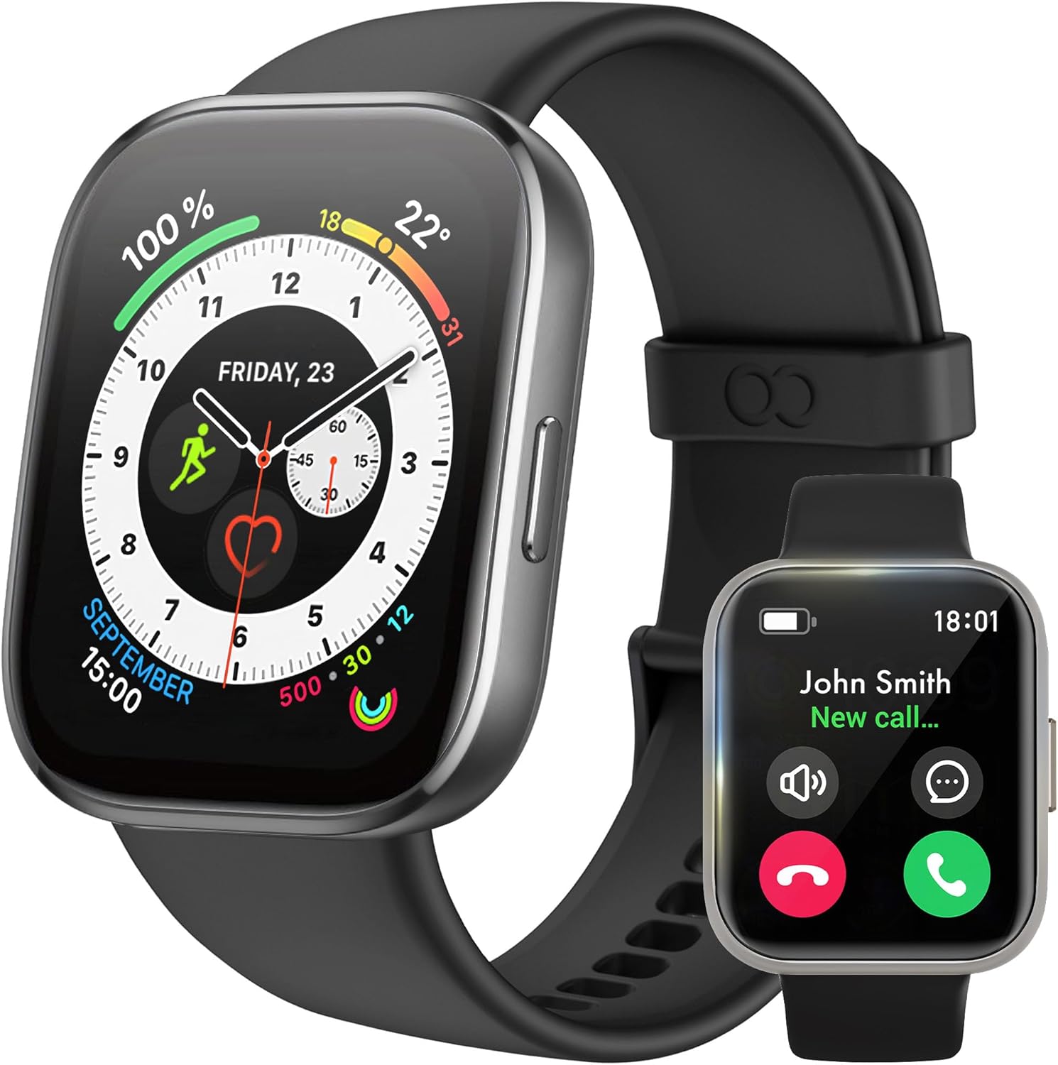 Smart Watch(Answer/Make Call), 1.83” HD Smart Watches for Men Women, IP68 Waterproof Fitness Tracke… Smart Watch(Answer/Make Call), 1.83” HD Smart Watches for Men Women, IP68 Waterproof Fitness Tracke…