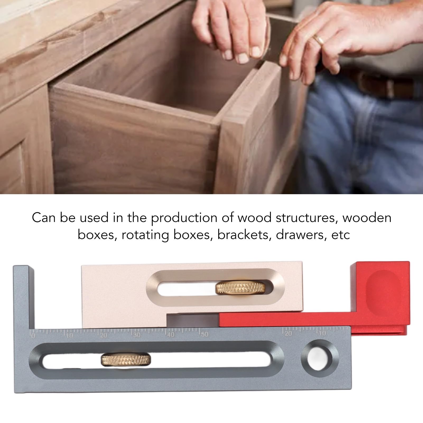 Outil De Réglage De Fente De Scie à Mortaiser Et Tenon - Bloc De Mesure Précis Pour Travail Du Bois