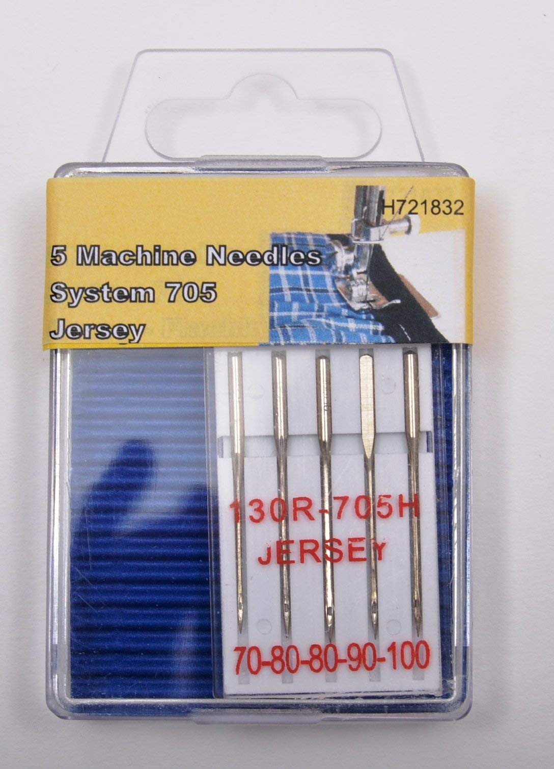 TSL 5 Jersey Machine Needles, Metal, Silver, 4 x 0.1 x 0.1 cm