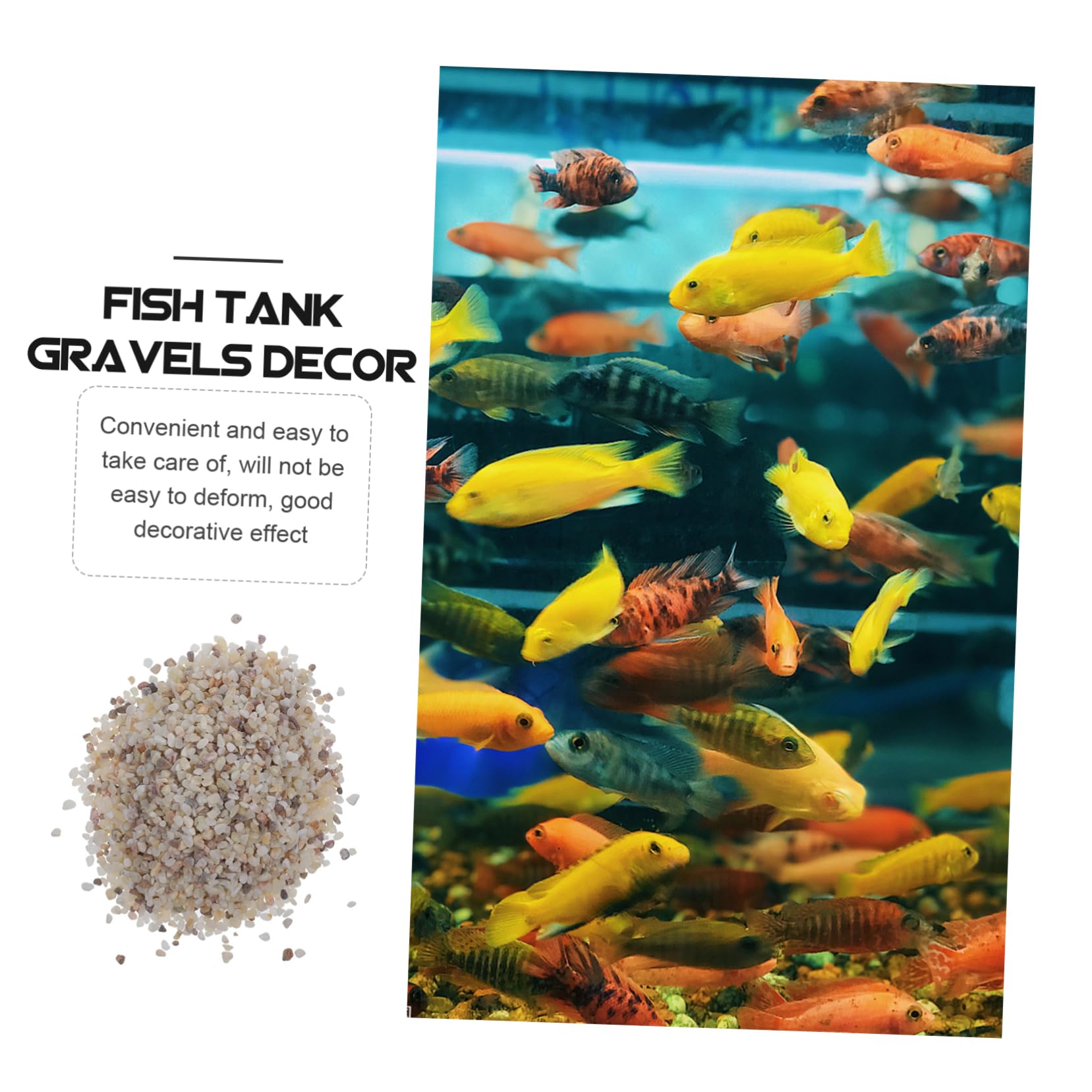 Aquarium Rocks Gravier Aquarium Galets Décoratifs Naturels Polis Petits pour Aquariums