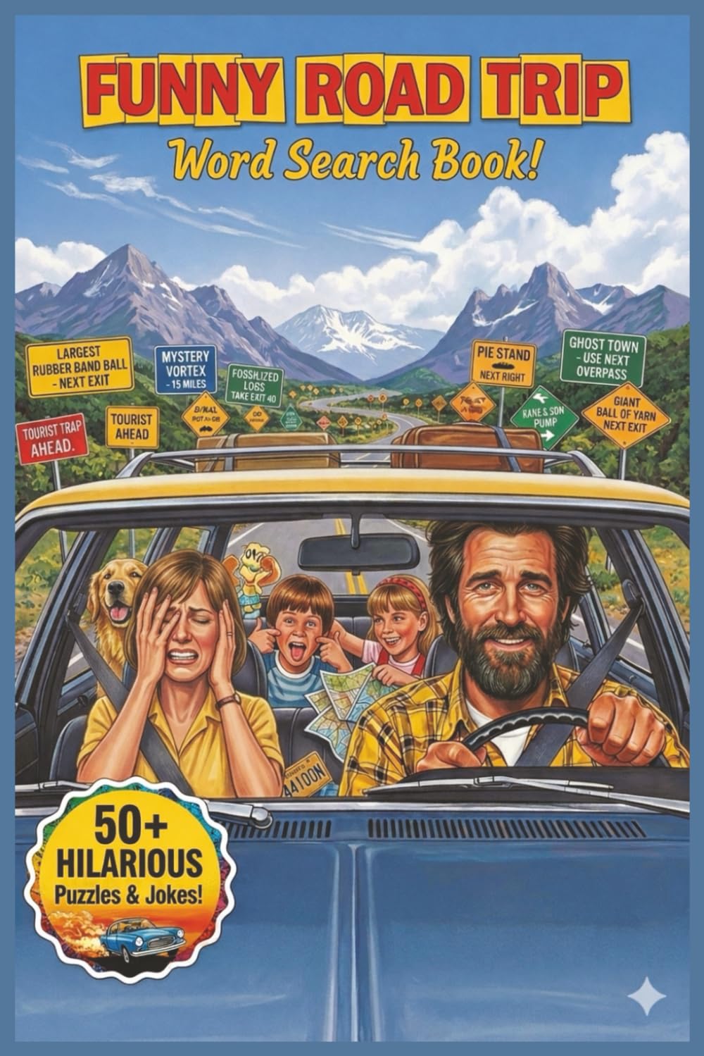 Funny Road Trip Word Search Book | 50+ Hilarious Puzzles & Jokes