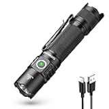 sofirn SP35T Tactical Flashlight, 3800 Lumens Super Bright Pocket LED Flashlight Rechargeable with Dual Switch, IPX8 Water Resistance, EDC Flashlight for Camping, Hiking, Emergency