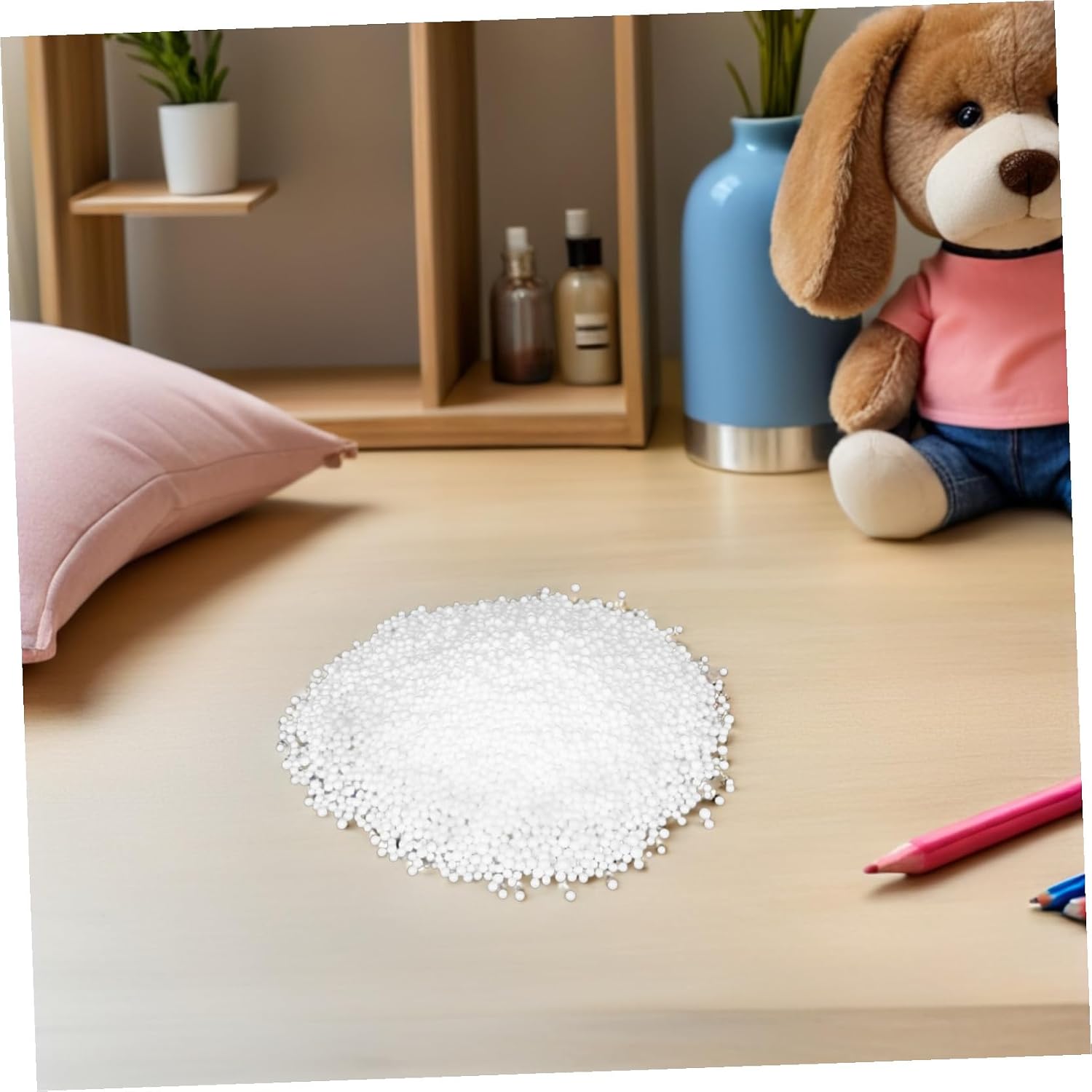 Bean Bag Filler Refill Xmas White Foams for Crafts, Pillow