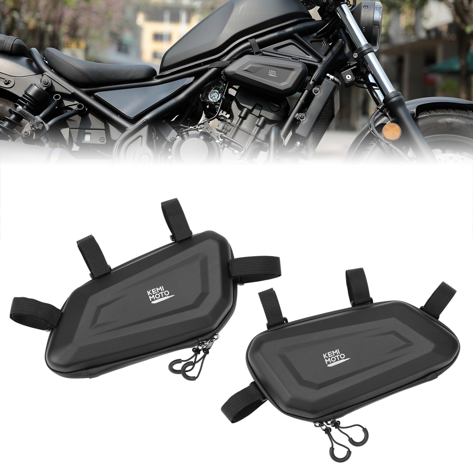 Amazon.com: KEMIMOTO Motorcycle Side Bag, EVA Hard Shell Tool Bags