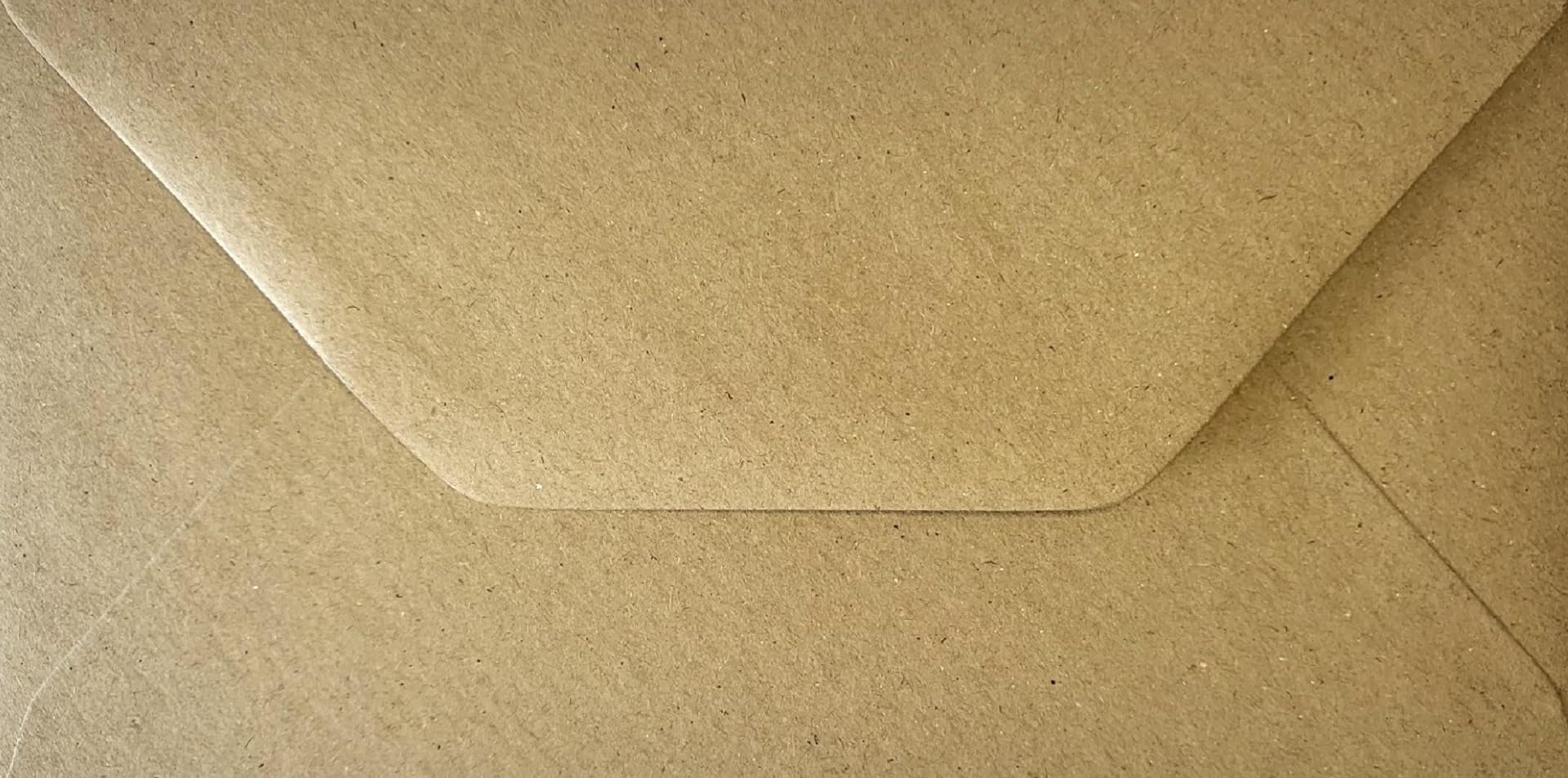 Karma Krafts DL Kraft Recycled Fleck Envelopes, 110 x 220mm 110gsm Gummed Diamond Flap