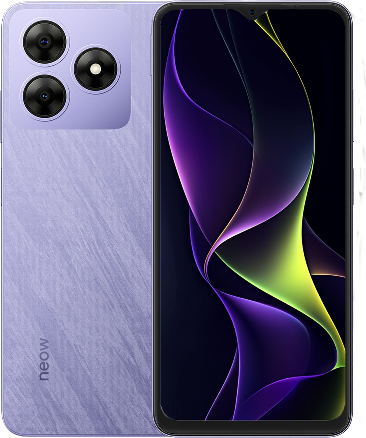 Neow Safe Smartphone Android 14 4G | Schermo HD+ da 6,56" | Smartphone per adolescenti | App scolastiche e divertenti preinstallate | Controllo genitori | Custodia in silicone gratuita (viola)