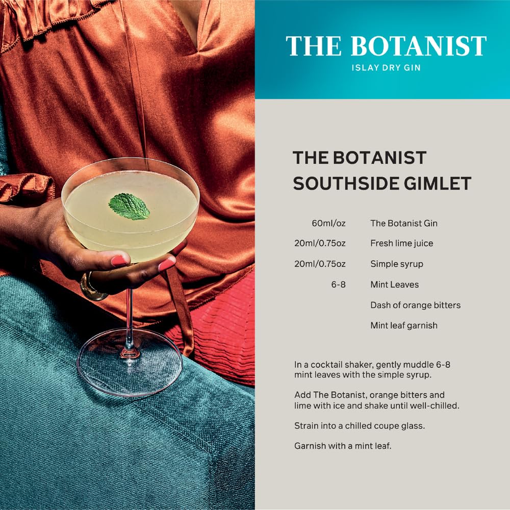 THE BOTANIST - Ginebra, Islay Dry Gin 22, 46% Volumen de Alcohol, 70 cl