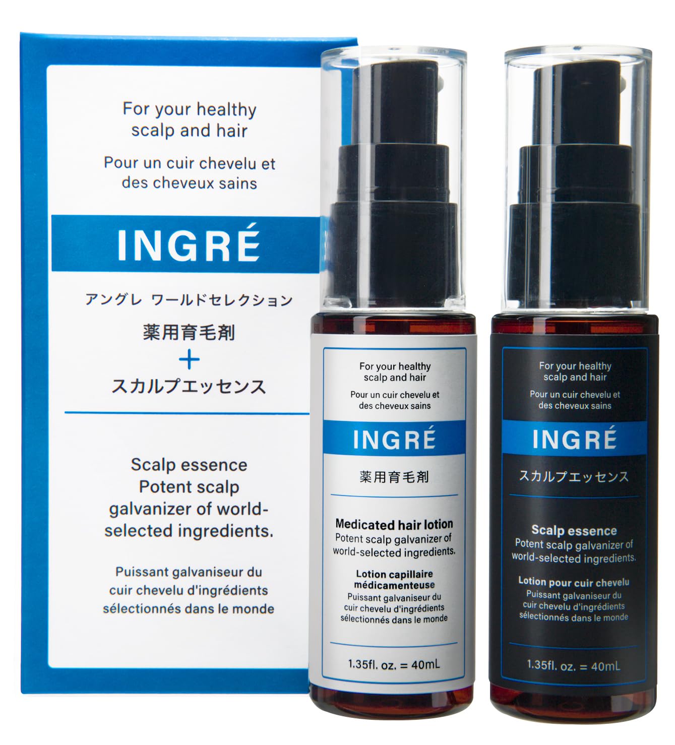 INGRE 5本セット 育毛剤 アングレ ワールドセレクション アングレ INGRE 発毛促進剤 男女用 医薬部外品