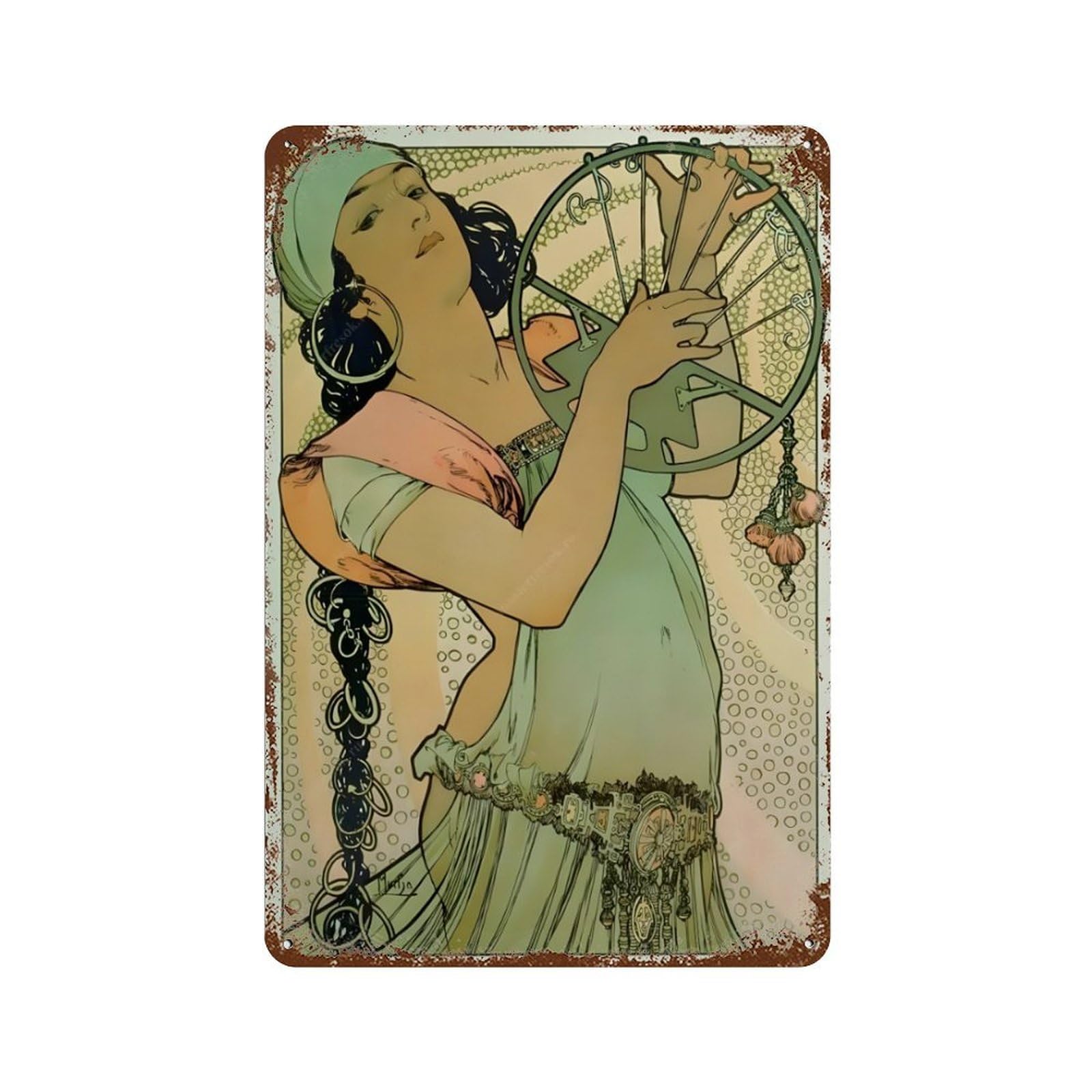 xiaoxiaoshen Alphonse Mucha (11) Wall Decor Art Metal Tin Poster Modern Home Decor Art Home Bar Shop Decorations Vintage Sign 30x20cm