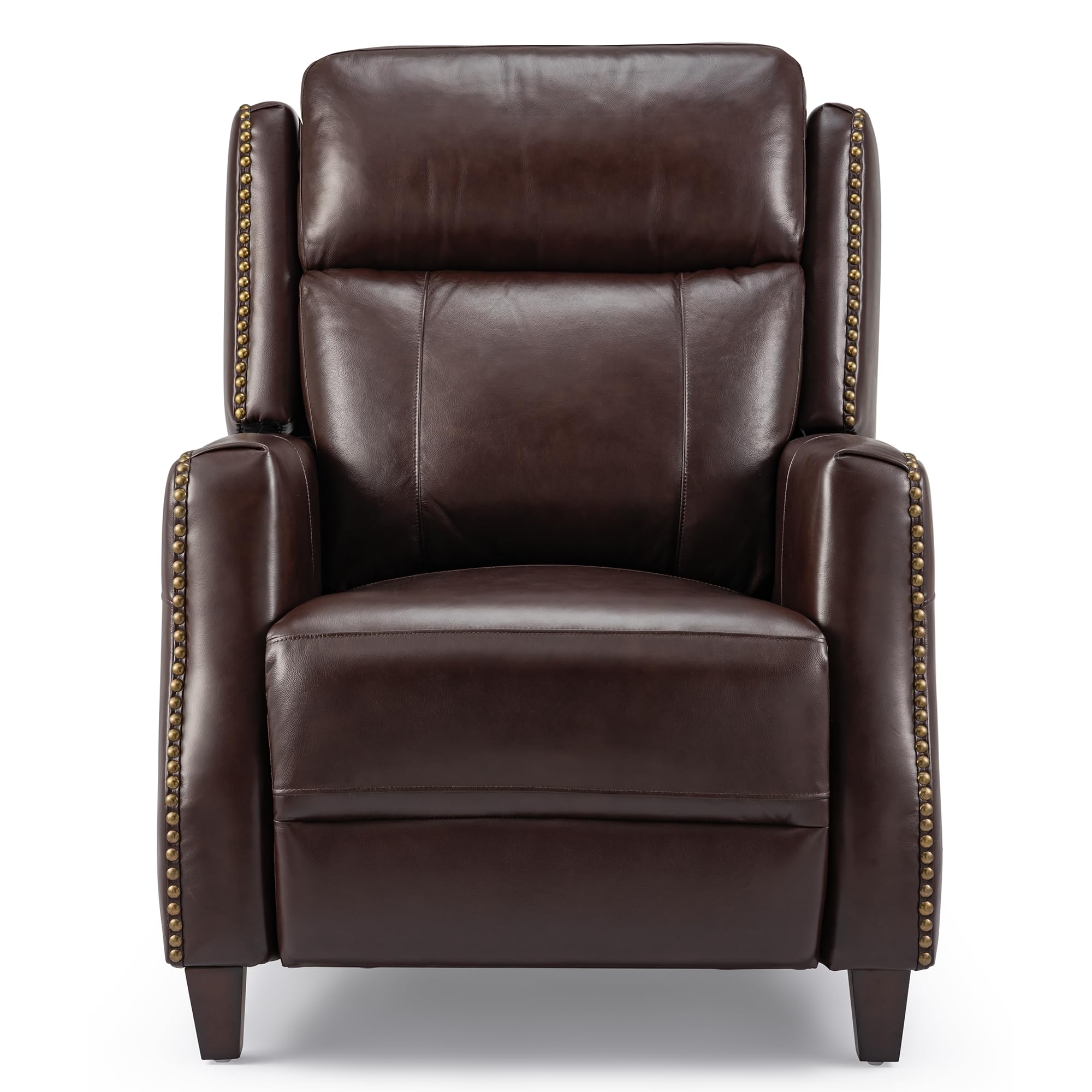 Box 2 of 2) Genuine Leather Recliner Chair, Lounge Chair