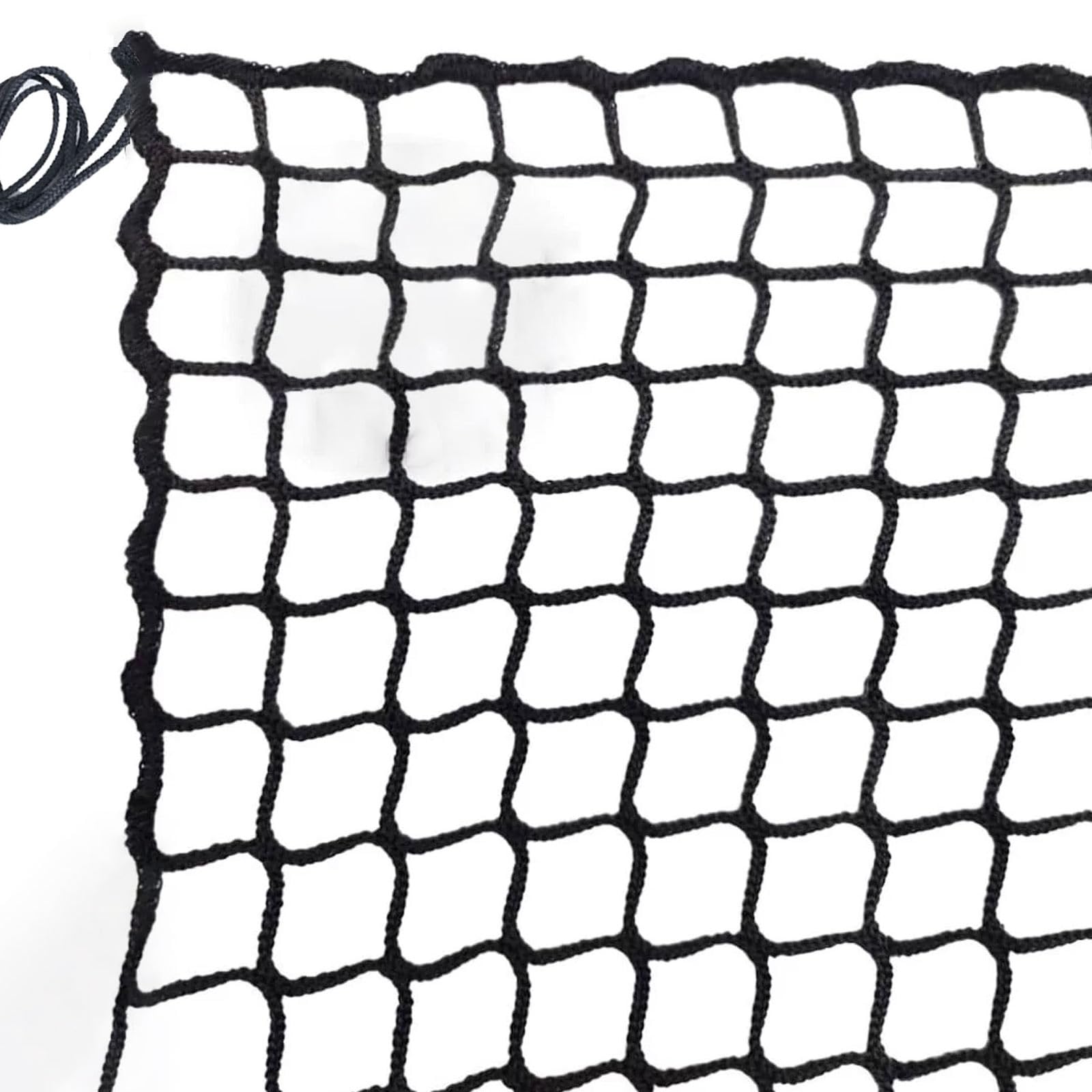 Universal Sicherheitsnetz Kinder Schutznetz Polyester Knotenlos Treppe Zaun GeländerSicherheitsschutz Anti-Fall für Haustier Katzennetz Balkone Terrassen Fenster(Size:2*5m(7*16ft),Color:schwarz)