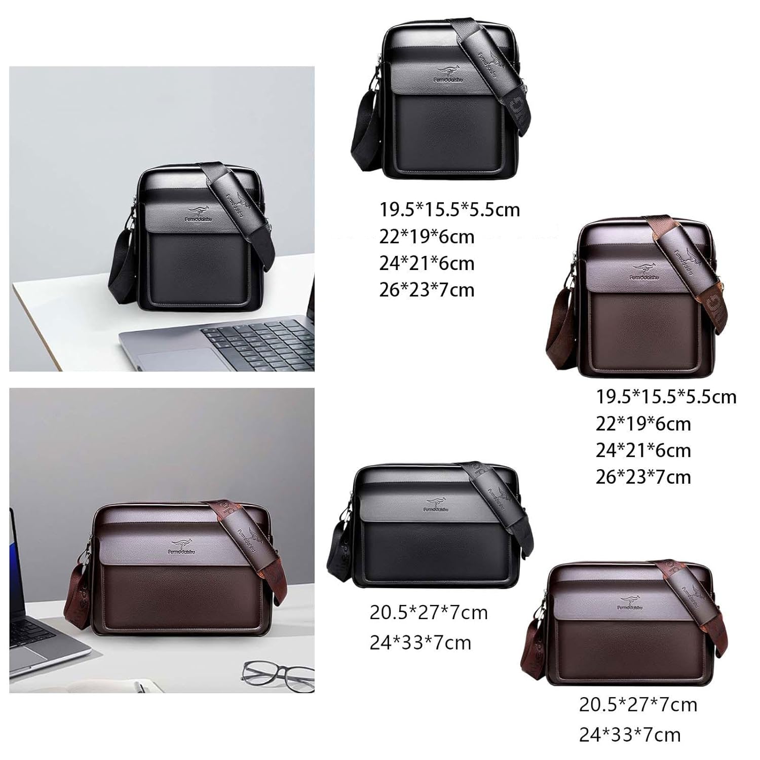 CLUB BOLLYWOOD BNF®Men Shoulder Bag Zipper Fashionable Satchel Bag for Office Business Shopping Black 19.5x15x5.5cm|Clothing, Shoes & Accessories | Mens Accessories | Backpacks, Bags & Briefcases 2 71q6pmYZPcL. SL1500