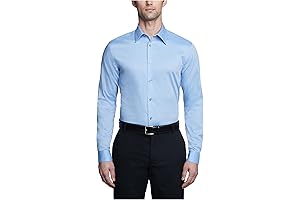 Men's Classic Non-Iron Slim Fit Dress Shirt: Smooth and Wrinkle-Free