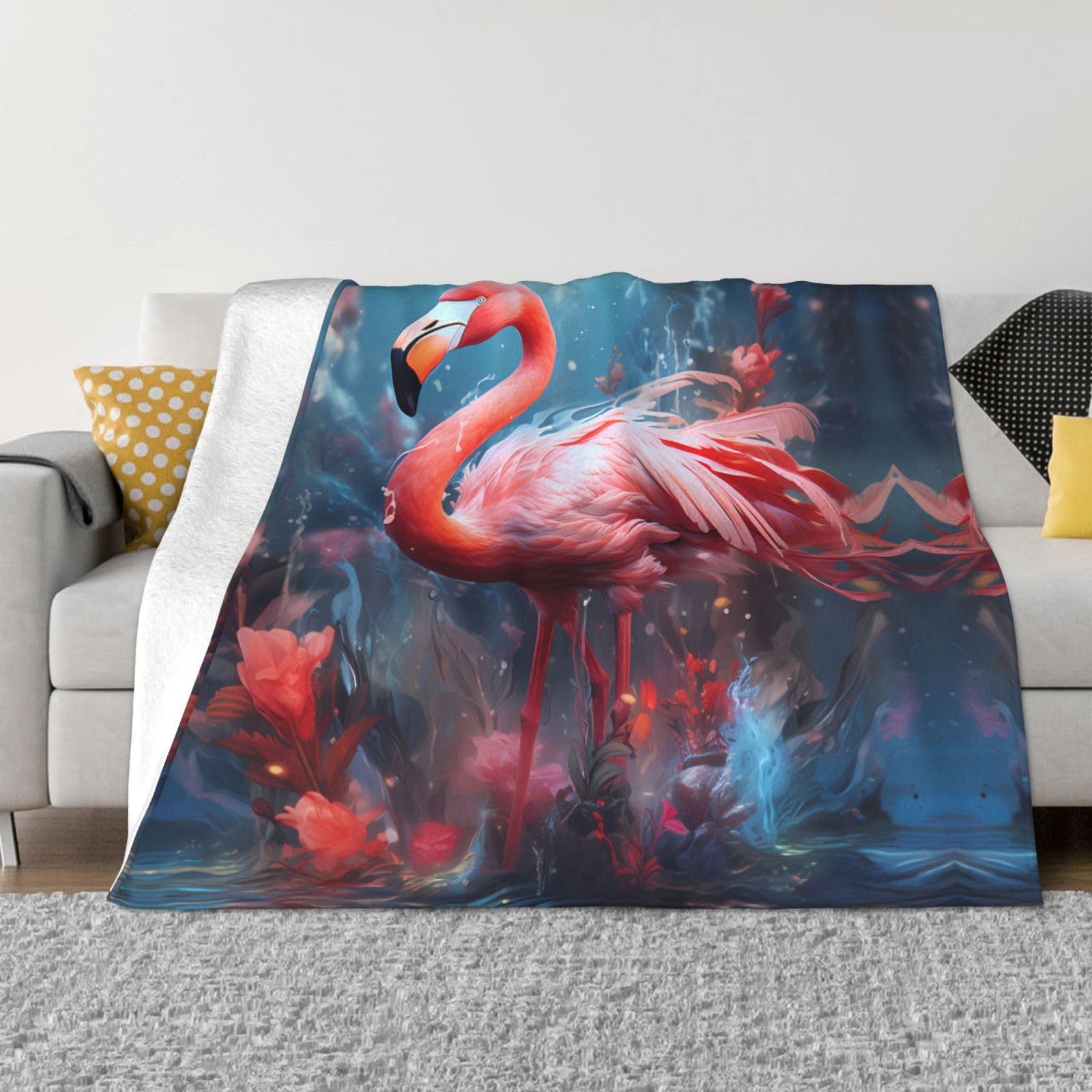 Couverture flanelle flamant rose, le plaid douillet qui apporte de la joie dans votre chambre