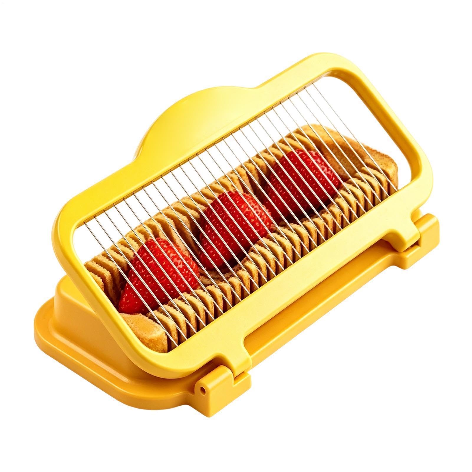Cortador de huevos cocidos picador multifuncional desmontable de acero para ensaladas