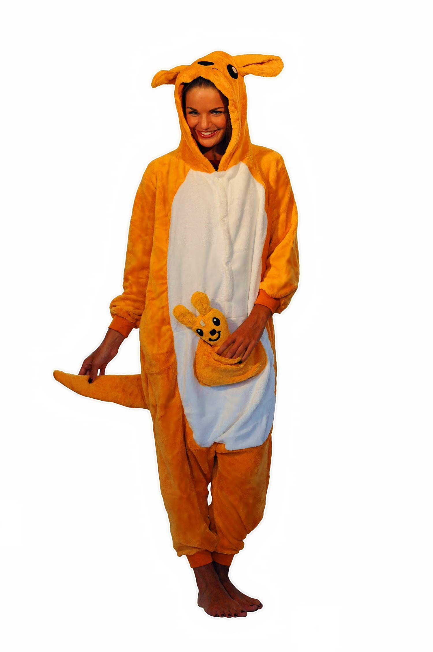 Everglamour 5055601171388 Onesie/Body Suit, Unisex-Adult, Orange, X Large