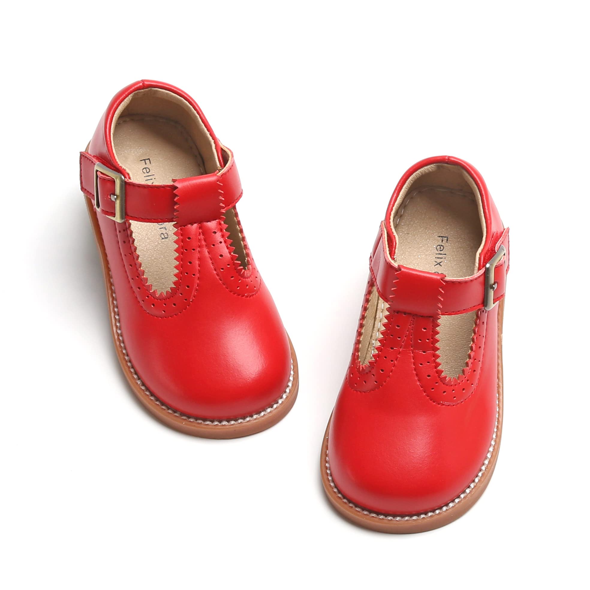 Felix &amp; Flora Toddler Little Girl Mary Jane Dress Shoes - Ballet Flats for Easter Flower Girl Party School Shoes.