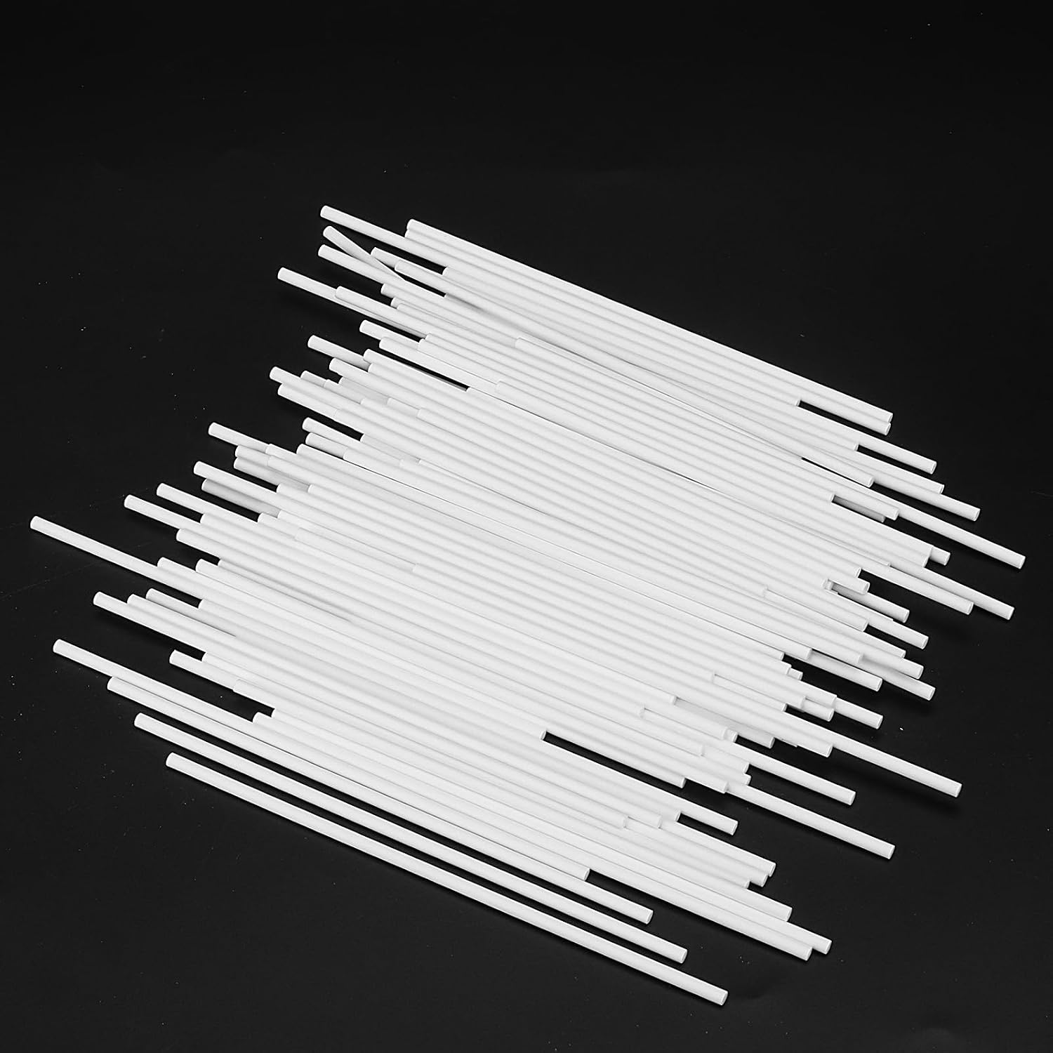 600 Count 6 Inch Paper Lollipop Sticks, White Candy Sucker Sticks, Cake Pop for Chocolate, Cake Topper