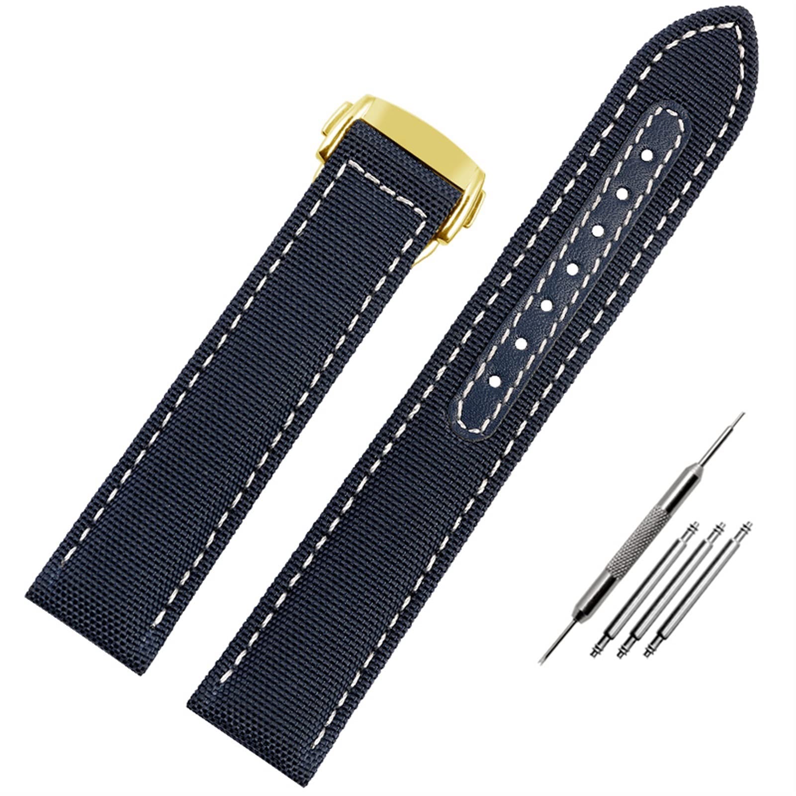 19 mm 20 mm tkany płócienny pasek do zegarka Omega Seamaster 300 AT150 tkanina skóra nylon AQUA TERRA 150 niebieski czarny pasek do zegarka, 19mm, Agat