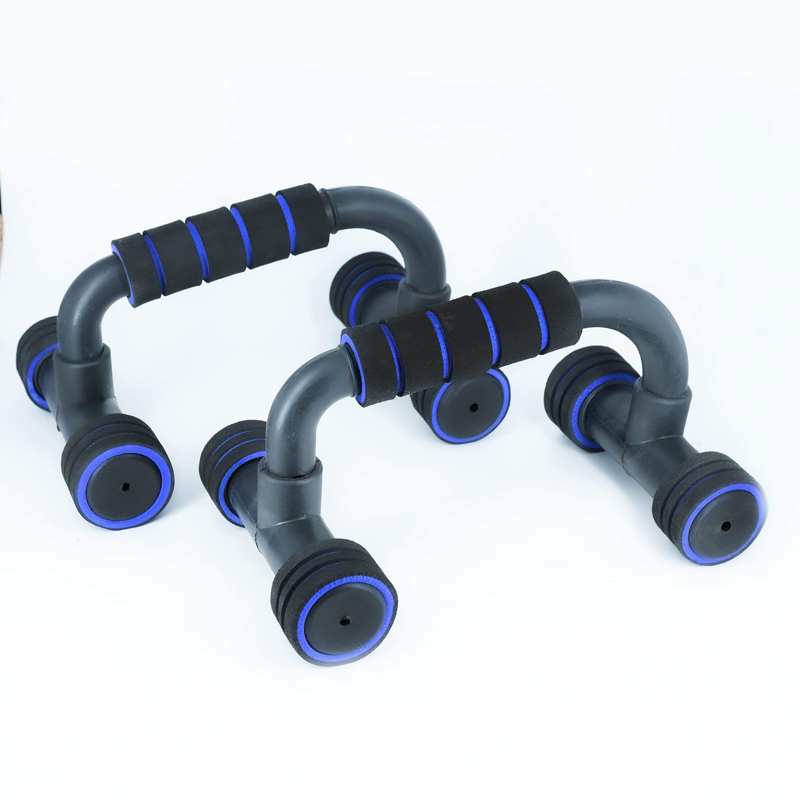 Push Up Bars Stand with Foam Grip Handle for Chest Press, Home Gym Fitness Exercise, Strength Training, Push Up Bar, Push Up Bars Men and Women (Blue)-image-25