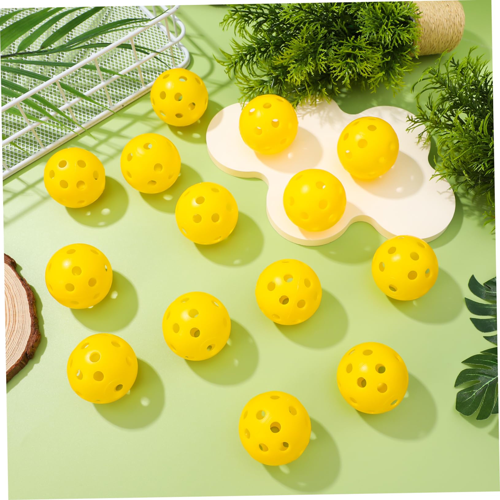 POPETPOP 3 Zestawy Piłka Treningowa Do Golfa Szczotka Do Golfa Imadła Piłki Golfowe Piłka Koszulka Golfowa Makaron Z Piłkami Golfowymi Uchwyt Na Piłeczki Golfowe Plastikowy Yellow Szt.*3